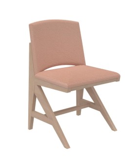 Chaise rembourrée appui sur table Soline